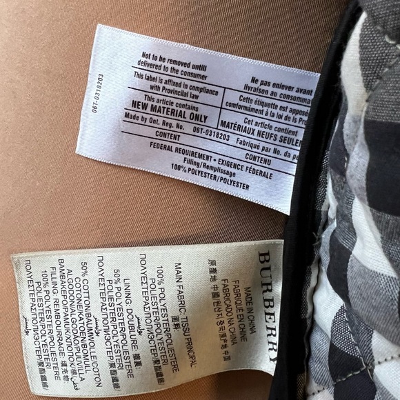 Burberry Brit Black Quilted Jacket w/ Nova Plaid Lining - Picture 5 of 12